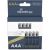 BATTERY RECH. LI-ION AAA 1.5V/500MAH 4P MRBAT160 MEDIARANGE Baterijas un akumulatori