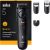 Braun Beard Trimmer Series 5 BT5520 Cordless Number of length steps 40 Black Matu, Bārdas, Ķermeņa trimmeri