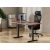 Adjustable Height Table Up Up Thor Black, Table top M Dark Walnut Biroja galdi