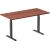 Adjustable Height Table Up Up Thor Black, Table top M Dark Walnut Biroja galdi
