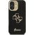Guess PU Grained 4G Logo Stand Camera Frame Case Aizsargapvalks priekš Apple iPhone 16 Neoriģinālie Maciņi