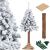 Mākslīgā eglīte ar sniegu Springos CT0201uz stumbra 160cm Mākslīgās egles
