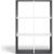 Top E Shop MALAX 2X3 SHELVING UNIT, ANTHRACITE/WHITE Jaunumi -Dārzam