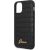 Guess  GUHCN61PCUMLCRBK Croco Cover Aizsargapvalks priekš Apple iPhone 11 Melns Neoriģinālie Maciņi