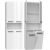 Top E Shop Topeshop NEL 2K DK BPOŁ bathroom storage cabinet White Jaunumi -Dārzam