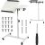 Maclean mobile desk/laptop stand, white, height adjustment 59-89cm, max. 30kg , MC-121 W Jaunumi -Dārzam