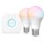 Philips Hue E WCA 806 A60 E27 2kit EU E27 8 W 16 million colours, White and colour light Viedās lampas un spuldzes