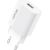 Network charger VFAN E01, 1x USB, 2.4A + USB-C cable (white) Jaunumi - Datori