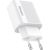 Network charger VFAN E01, 1x USB, 2.4A + USB-C cable (white) Jaunumi - Datori