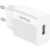 Network charger VFAN E01, 1x USB, 2.4A + USB-C cable (white) Jaunumi - Datori
