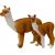 Figurka LeanToys Figurka Dorosła Lama 8 cm z młodą Lamą 6 cm Zwierzęta Świata Figūriņas un varoņi