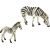 Figurka LeanToys Zestaw 2 Figurek Zebra z Młodym Zebry Figurka Zwierzęta Figūriņas un varoņi