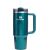 Stanley Termokrūze ar salmiņu The Quencher H2.0 Fluted Tumbler 0.89L spīdīgi zilganzaļa Termosi un Termokrūzes