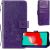 Case Flower Book Samsung A165 A16 4G/A166 A16 5G violet Neoriģinālie Maciņi