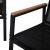 Garden furniture set CANAAN table, bench and 2 chairs, black Jaunumi -Dārzam