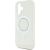 Guess IML Rhinestones Ring MagSafe Case Aizsargapvalks priekš iPhone 16 / balts Neoriģinālie Maciņi