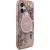 Guess IML Flowers Strap MagSafe Case Aizsargapvalks priekš iPhone 17 / rozā Neoriģinālie Maciņi