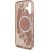 Guess IML Flowers Strap MagSafe Case Aizsargapvalks priekš iPhone 17 / rozā Neoriģinālie Maciņi