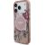 Guess IML Flowers Strap MagSafe Case Aizsargapvalks priekš iPhone 17 Pro / rozā Neoriģinālie Maciņi