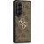 Guess PU 4G Metal Logo Case Aizsargapvalks priekš Samsung Galaxy Z Fold 7 / brūns Neoriģinālie Maciņi