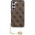 Guess 4G Charm Case Aizsargapvalks priekš Samsung Galaxy S23 / brūns Neoriģinālie Maciņi