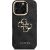 Guess PU 4G Metal Logo Stand Camera Frame Case Защитный чехол для iPhone 16 Pro Max / чёрный Чехлы - альтернативные
