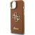 Guess PU Grained 4G Logo Stand Camera Frame Case Защитный чехол для iPhone 15 / коричневый Чехлы - альтернативные