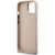 Guess PU 4G Metal Logo Stand Camera Frame Case Aizsargapvalks priekš iPhone 15 / rozā Neoriģinālie Maciņi
