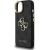Guess PU 4G Metal Logo Stand Camera Frame Case Aizsargapvalks priekš iPhone 14 / melns Neoriģinālie Maciņi