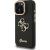 Guess PU Grained 4G Logo Stand Camera Frame Case Aizsargapvalks priekš iPhone 15 Pro / melns Neoriģinālie Maciņi