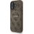 Guess PU Leather 4G Colored Ring Strap MagSafe Case Aizsargapvalks priekš iPhone 16 / brūns Neoriģinālie Maciņi