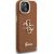 Guess PU Grained 4G Logo Stand Camera Frame Case Aizsargapvalks priekš iPhone 14 / brūns Neoriģinālie Maciņi
