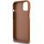 Guess PU Grained 4G Logo Stand Camera Frame Case Aizsargapvalks priekš iPhone 14 / brūns Neoriģinālie Maciņi