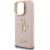 Guess PU Grained 4G Logo Stand Camera Frame Case Защитный чехол для iPhone 15 Pro Max / розовый Чехлы - альтернативные