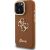 Guess PU Grained 4G Logo Stand Camera Frame Case Aizsargapvalks priekš iPhone 15 Pro / brūns Neoriģinālie Maciņi