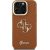 Guess PU Grained 4G Logo Stand Camera Frame Case Защитный чехол для iPhone 15 Pro Max / коричневый Чехлы - альтернативные