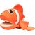 LeanToys Pluszowa Maskotka Ryba Błazenek Pomarańczowy Pacynka 25 cm Мягкие игрушки