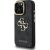 Guess PU 4G Metal Logo Stand Camera Frame Case Защитный чехол для iPhone 15 Pro / чёрный Чехлы - альтернативные