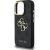 Guess PU 4G Metal Logo Stand Camera Frame Case Защитный чехол для iPhone 15 Pro / чёрный Чехлы - альтернативные