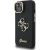 Guess PU Grained 4G Logo Stand Camera Frame Case Aizsargapvalks priekš iPhone 13 / melns Neoriģinālie Maciņi