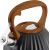 PROMIS Kettle 3.0 l, FABIO, black, wooden handle Tējkannas (ar svilpi)