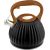 PROMIS Kettle 3.0 l, FABIO, black, wooden handle Tējkannas (ar svilpi)