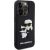 Karl Lagerfeld 3D Rubber Karl and Choupette Case Aizsargapvalks priekš iPhone 13 Pro / melns Neoriģinālie Maciņi