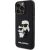 Karl Lagerfeld 3D Rubber Karl and Choupette Case Aizsargapvalks priekš iPhone 13 Pro Max / melns Neoriģinālie Maciņi