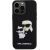 Karl Lagerfeld 3D Rubber Karl and Choupette Case Aizsargapvalks priekš iPhone 13 Pro Max / melns Neoriģinālie Maciņi