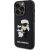 Karl Lagerfeld 3D Rubber Karl and Choupette Case Aizsargapvalks priekš iPhone 15 Pro / melns Neoriģinālie Maciņi