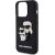 Karl Lagerfeld 3D Rubber Karl and Choupette Case Aizsargapvalks priekš iPhone 15 Pro / melns Neoriģinālie Maciņi