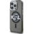 Karl Lagerfeld IML Glitter Karl and Choupette Sketch MagSafe Case Aizsargapvalks priekš iPhone 15 Pro / melns Neoriģinālie Maciņi