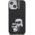 Karl Lagerfeld IML Aquarelle Karl and Choupette Aizsargapvalks priekš iPhone 15 / melns Neoriģinālie Maciņi