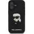 Karl Lagerfeld 3D Rubber Ikonik Case Aizsargapvalks priekš iPhone 16 / melns Neoriģinālie Maciņi